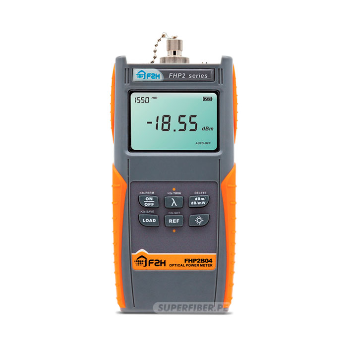 POWER METER -50~+26dBm CON ADAPTADORES SC/FC GRANDWAY FHP2B04 (EQUIPO MEDIDOR POTENCIA FIBRA OPTICA)
