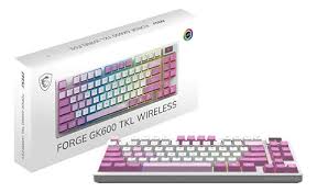 ACCESORIO MSI FORGE-GK600-TKL-W-VIOLET-US TECLADO TYPE C