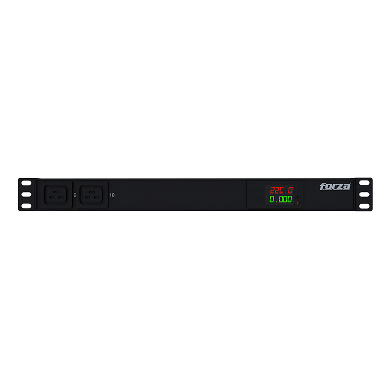 FORZA - POWER DISTRIBUTION UNIT - RACK-MOUNTABLE - AC 200/240 V - 10 TOMAS DE CORRIENTE - 8-C13 2-C19 1U SPD METERED