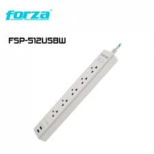 SUPRESOR DE PICO FORZA FSP-512USBW 5-Tomas|2 USB