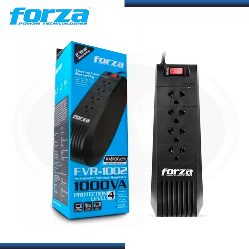 ESTABILIZADOR 1000VA FORZA FVR-1002 220V 4-Tomas