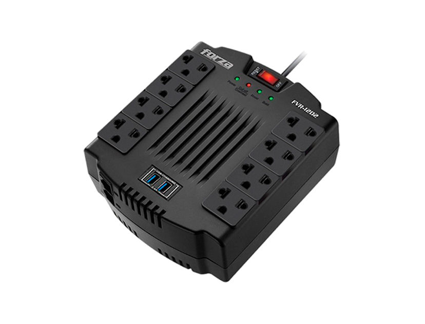 Estabilizador Forza 1200VA FVR-1202USB 600W 8 Tomas 220V