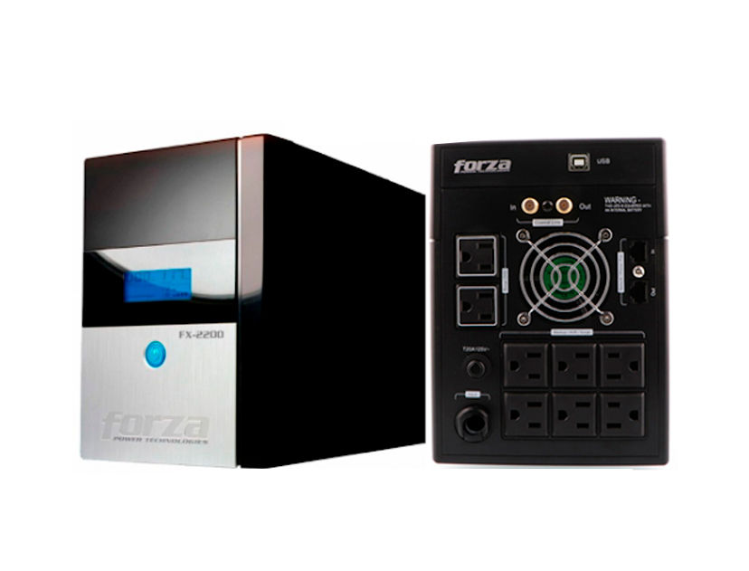 Forza UPS FX-FX-2200LCD-U 2200VA 1200W 8 Out 220V US plug