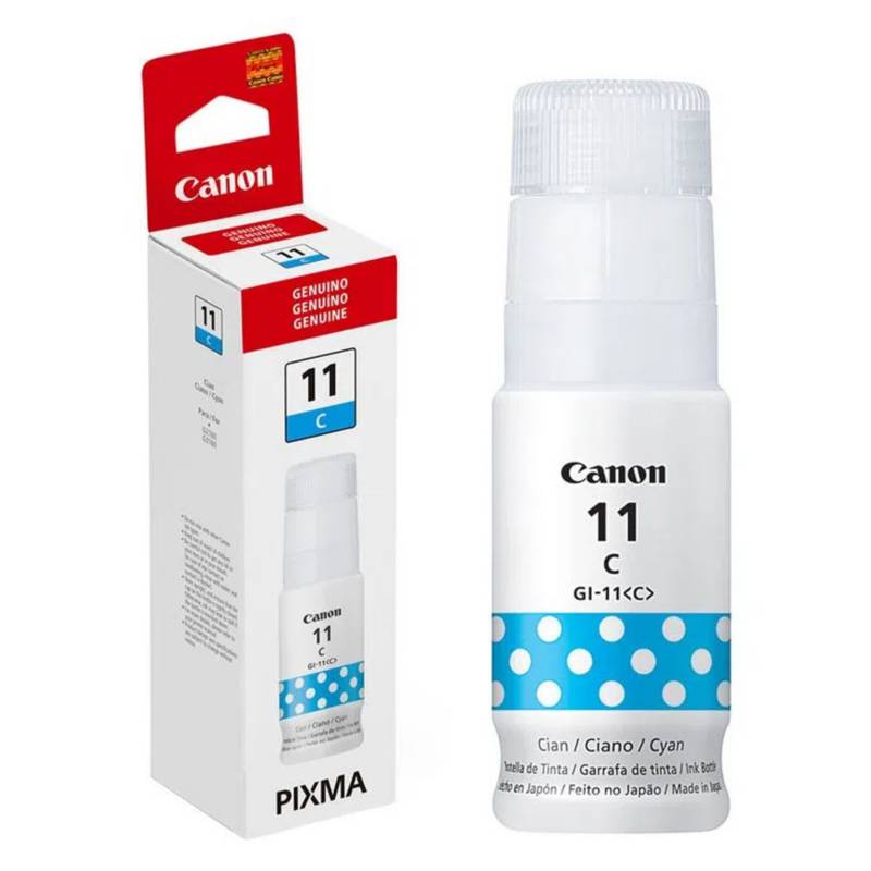 Botella de Tinta Canon GI-11C Cyan G2160/G3160 135ml