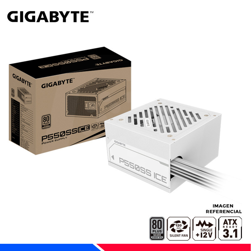 FUENTE GIGABYTE GP-P550SS-ICE 80+ SILVER BLACK
