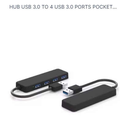 HUB USB 3.0 TO 4 USB 3.0 PORTS POCKET
