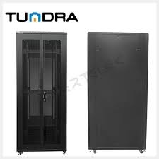 Gabinete de Piso 42-RU 2,055 x 800 x 1000mm (Puertas: Frontal y posterior doble hoja, ambas con malla) Incluye kit de 4 ventiladores