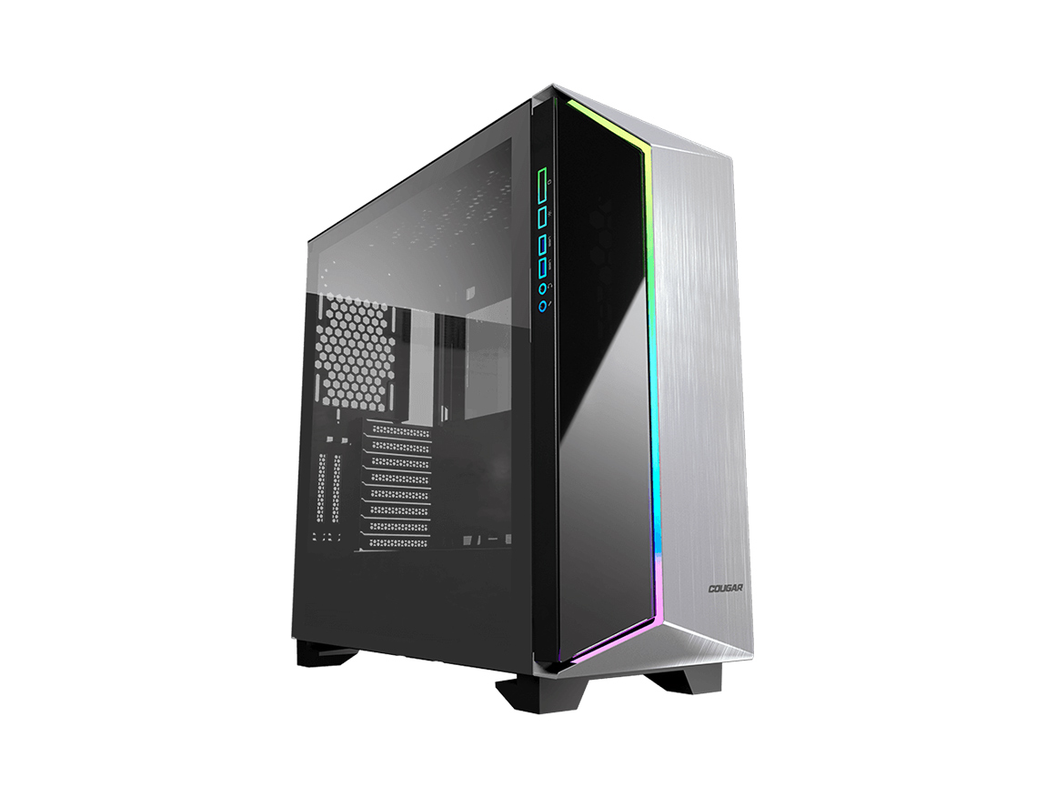 CASE COUGAR DARK BLADER G ( 3858M30.0002 ) S/ FUENTE | NEGRO | 2 PANEL VIDRIO | LED- RGB