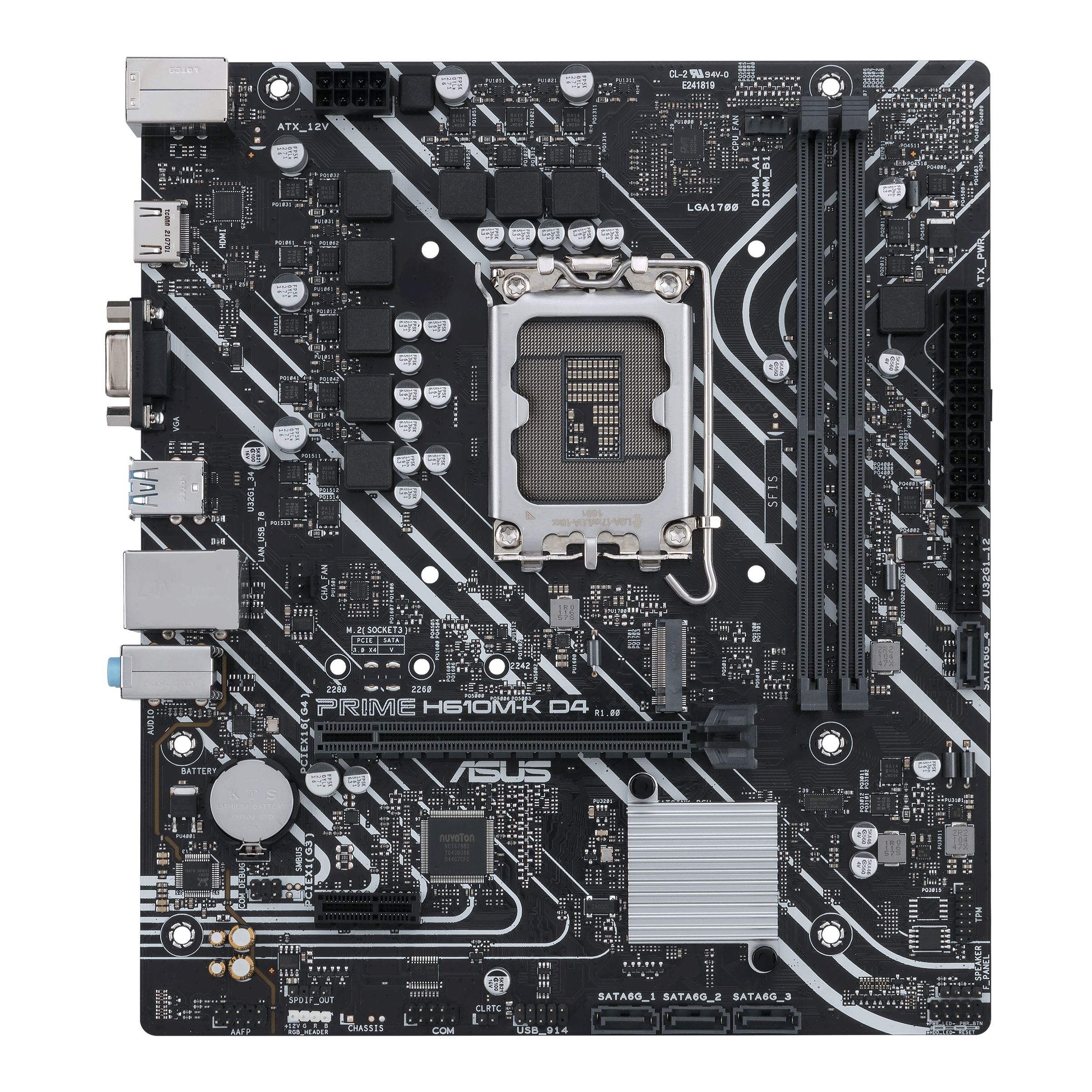 LGA 1700  INTEL GIGABYTE PRIME H610M-K D4 DDR4