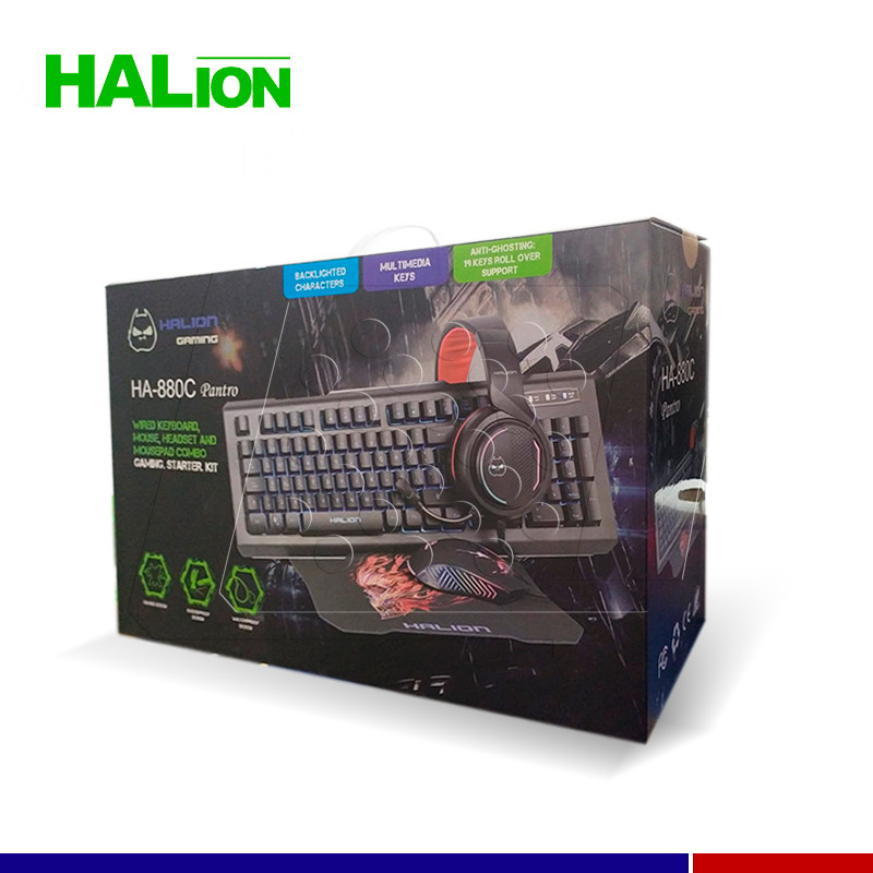 COMBO GAMER HALION 4 EN 1 PANTRO HA-880C