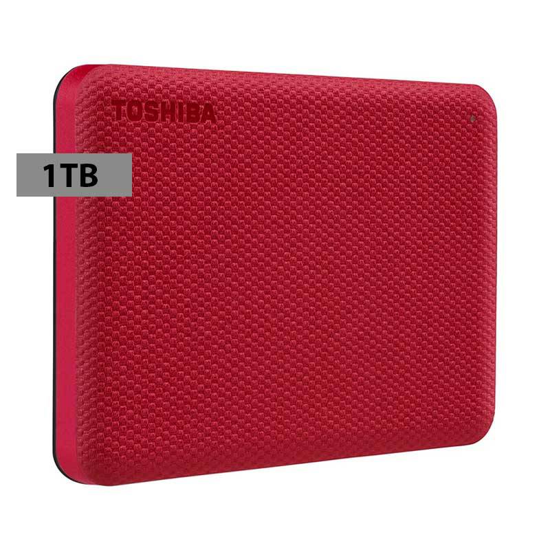 DISCO DURO TOSHIBA EXTERNO TOSHIBA 1TB CANVIO ADVANCE V10 ROJO