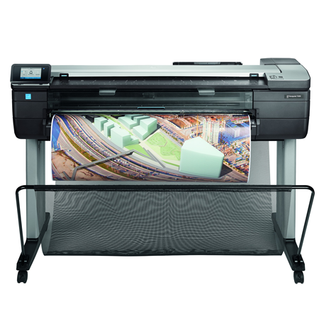 Plotter HP Designjet T830 de 36 pulgadas , WiFi, Calidad hasta 2400x1200 dpi, Impresión de gran formato hasta A0, 81 páginas por hora en A1