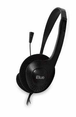 AUDIFONO C/MICROF. IBLUE HS-2001BK 3.5MM BLACK (PN HS-2001BK)