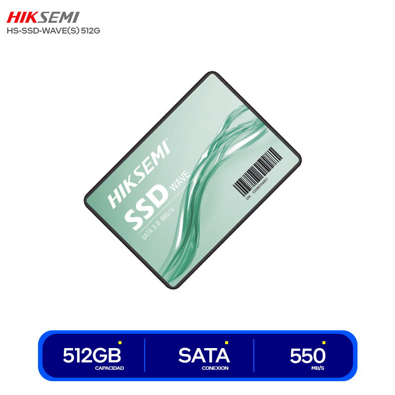 Unidad De Almacenamiento Ssd Sata 2.5 Hik Vision 512gb Hiksemi Wave (hs-ssd-wave(s) 512g) 530mb/s