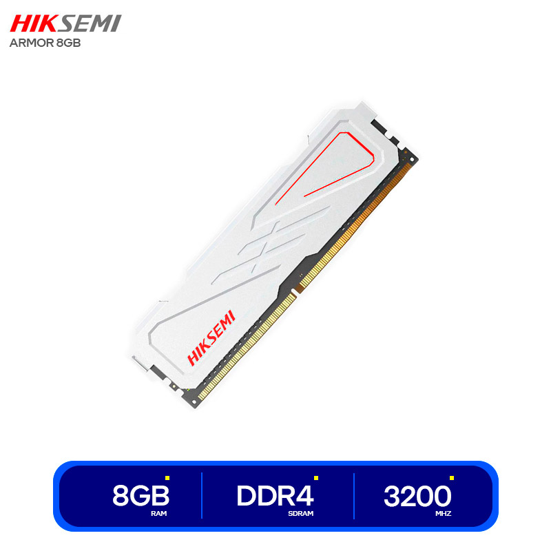 Memoria Ram Hiksemi Ddr4 8gb Armor (hsc408u32e2-8) 3200 Mhz, BlancoMemoria Ram Hiksemi Ddr4 8gb Armor (hsc408u32e2-8) 3200 Mhz, Blanco Imagen Referencial * Memoria Ram Hiksemi Ddr4 8gb Armor (hsc408u32e2-8) 3200 Mhz, Blanco