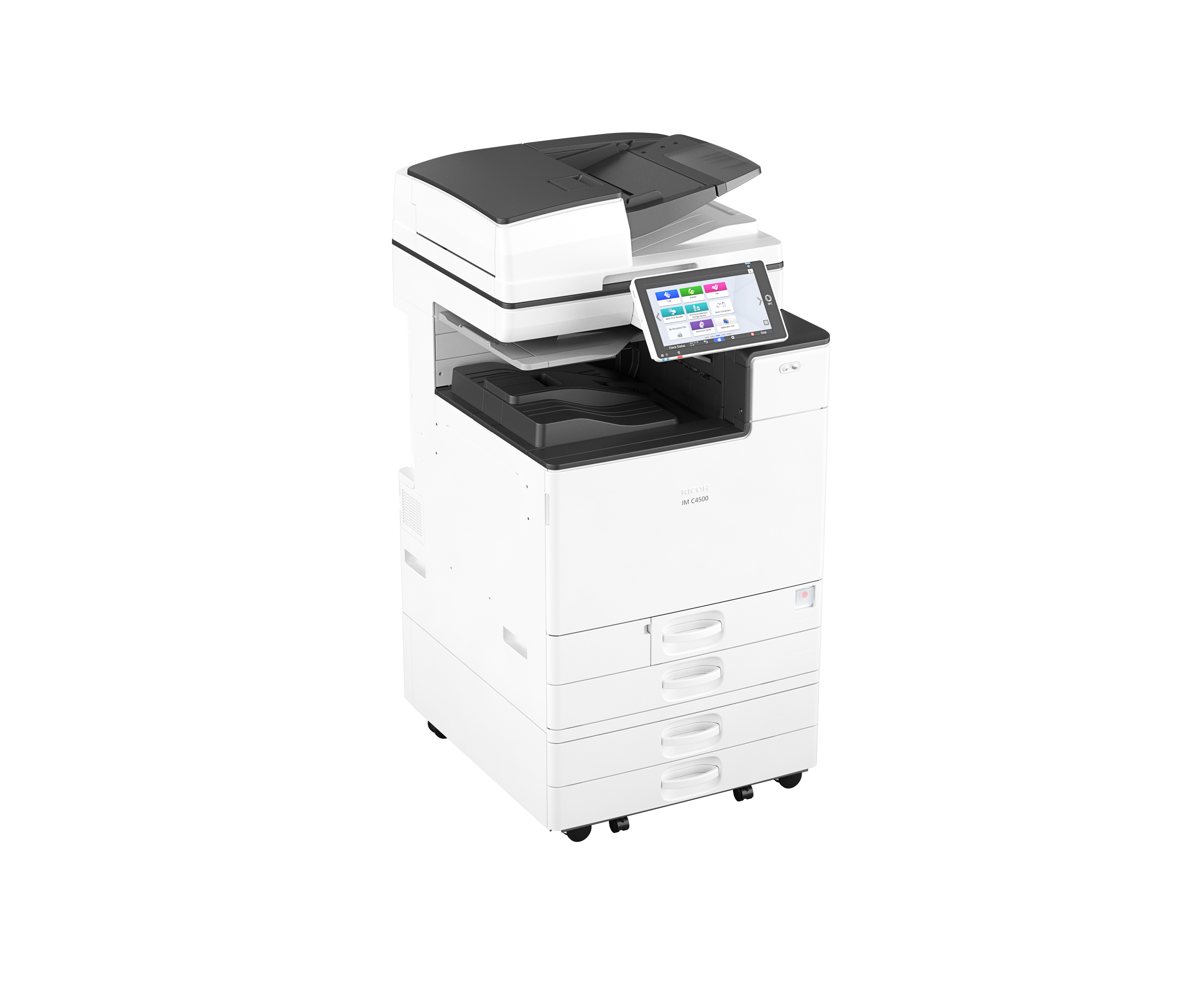IMPRESORA MULTIFUNCIONAL LASER COLOR  IM C4500 120v + TRANSFORMADOR (SEMI NUEVA - REPOTENCIADA)
