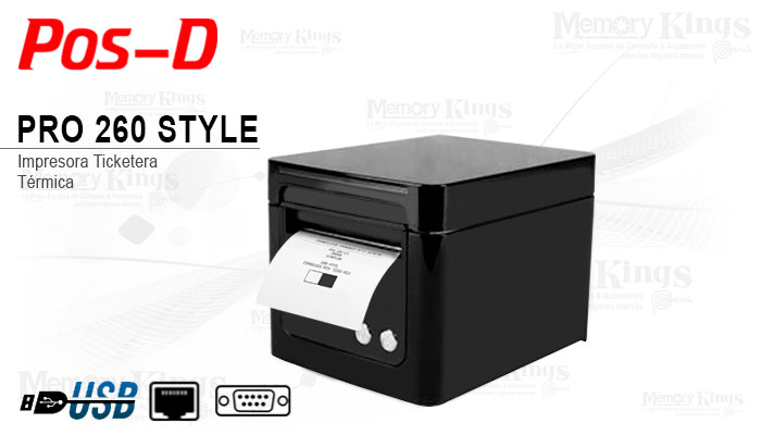 IMPRESORA TICKETERA POS-D TERMICA FRONTAL PRO260 STYLE