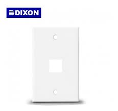 Placa Simple Vertical de 1 Puerto | DIXON JE3001WH