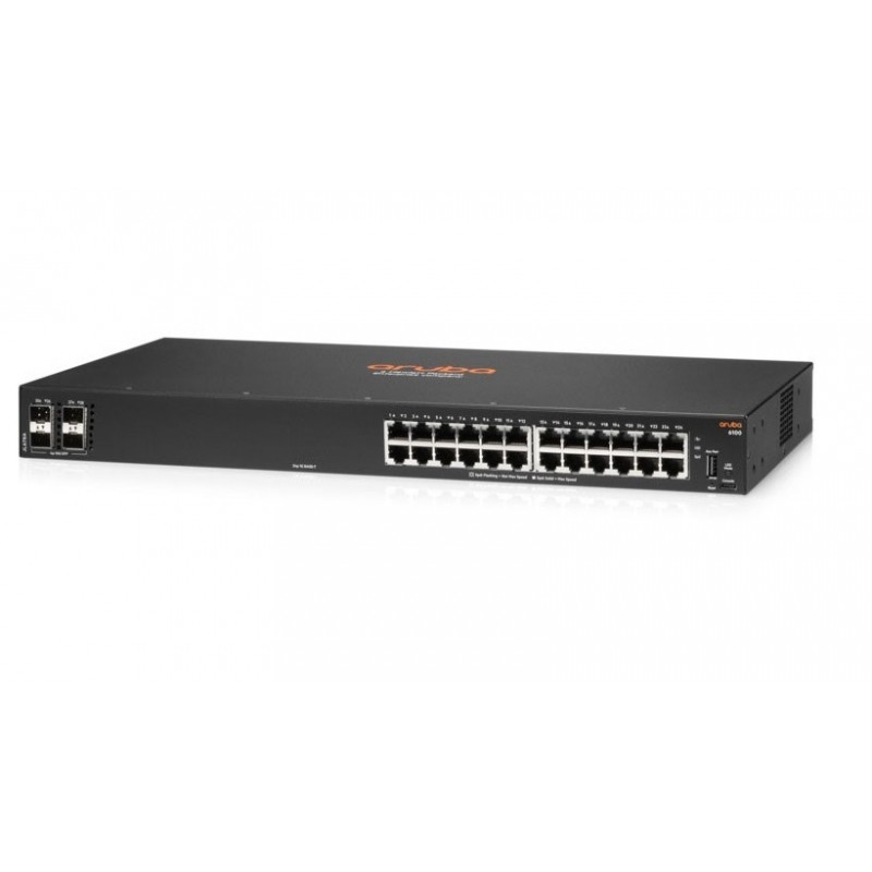 HPE Aruba 6100 24G Class4 PoE 4SFP+ - Conmutador - Gestionado