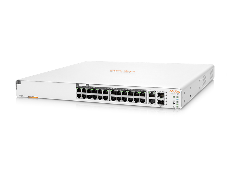 HPE Aruba Instant On 1960 24G 20p Class4 4p Class6 PoE 2XGT 2SFP+ 370W Switch - Conmutador - L3 Lite