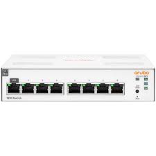 Hewlett Packard Enterprise Aruba Instant On 1830 8 Puertos Gestionable Conmutador Ethernet - Gigabit Ethernet - 10/100/1000Base-T - 2 Capa compatible - 86.07W Power Consumption - 65W Rendimiento PoE - Par trenzado - PoE Ports - Montable en bastidor, Monta