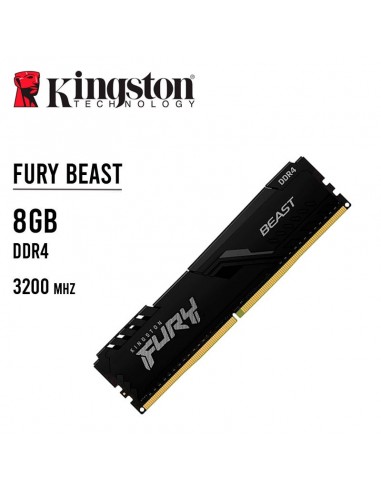 MEMORIA DDR4 8GB 3200 CL16 FURY BEAST BLACK