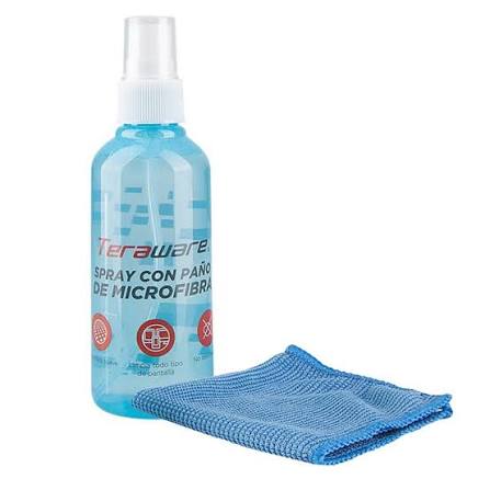 Kit de limpieza Teraware para Laptop/Tablets/Smartphone 100ml, incluye paño de microfibra