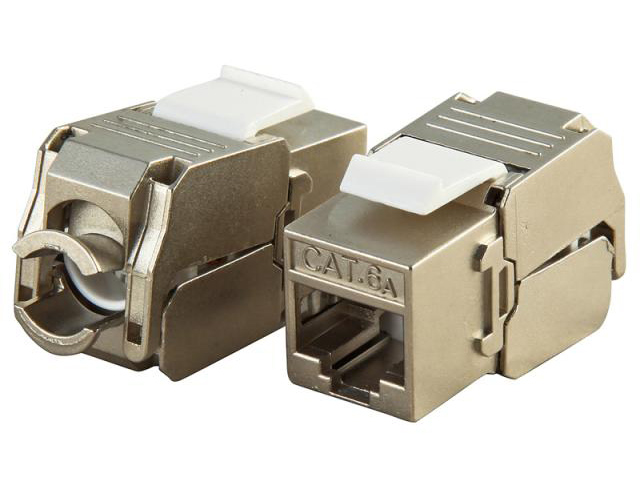 Keystone Jack FTP Cat6A Toolless Emkits I KJ- CAT6A-FTP-EMK