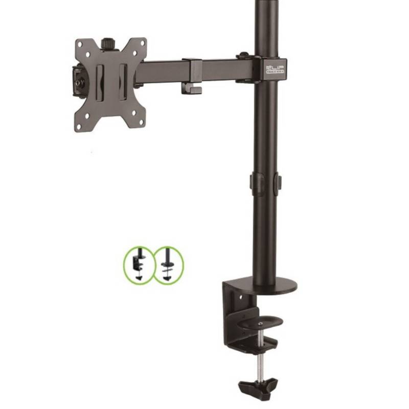 SOPORTE para MONITOR KLIP XTREME KPM-300 15 a 32 pulgadas, soporta 1 Monitor