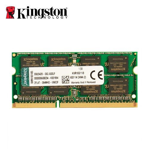Memoria RAM Kingston ValueRAM 8GB DDR3 1600MHz SODIMM KVR16S11/8