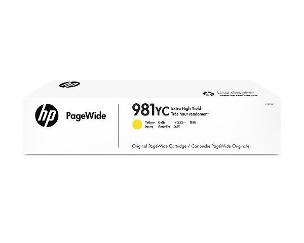 TINTA HP 981YC YELLOW L0R19YC MFP 586f RENDIMIENTO 16,000