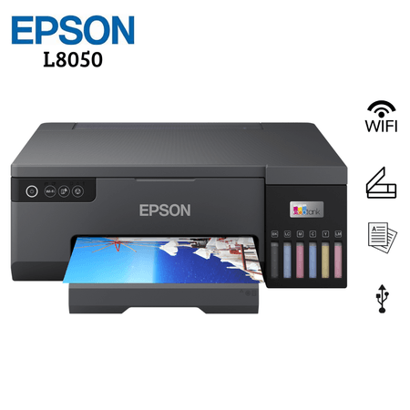 IMPRESORA EPSON ECOTANK L8050 CD/DVD FOTOGRAFICA