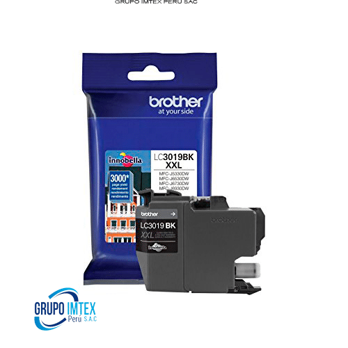 TINTA BROTHER LC3019BK BLACK MFCJ5330DW 3K PGS