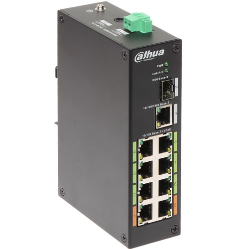 LR2110-8ET-120 – SWITCH E-PoE/8PT POE/802.3af/at/120W – DAHUA