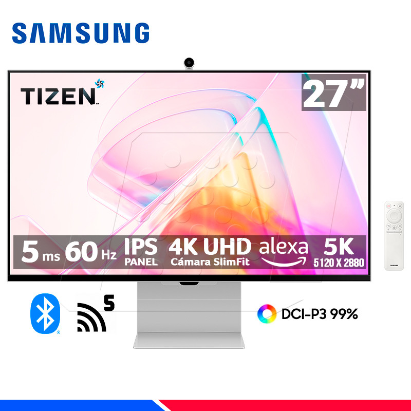 MONITOR SAMSUNG LS27C900PANXZA VIEWFINITY S9 5K IPS 27" 5MS 60HZ