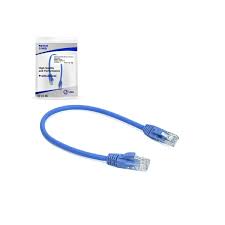 PATCH CORD UTP CAT.6 LSZH COBRE PURO, COLOR AZUL DE 0.30MTS 26AWG