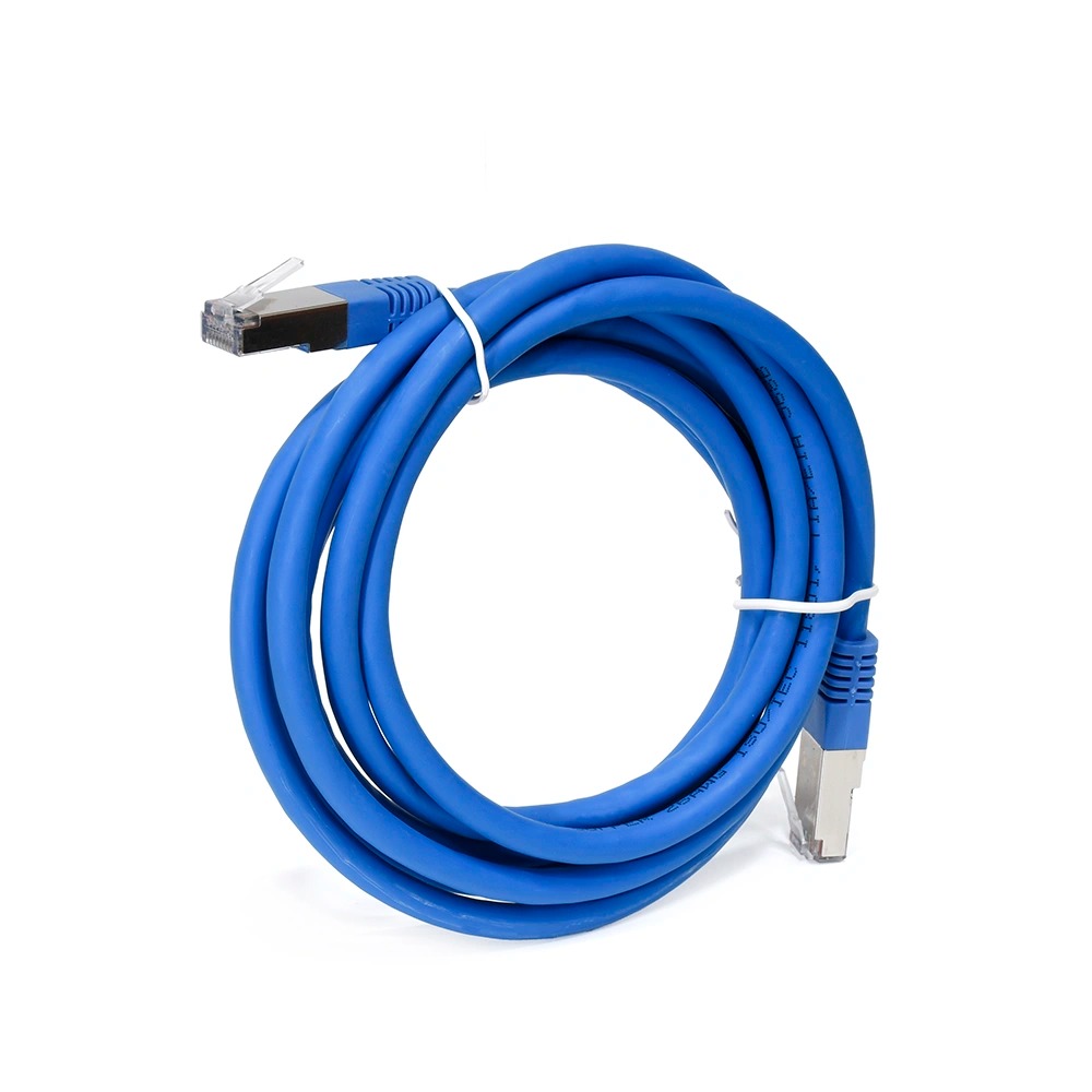 PATCH CORD SFTP CAT.6A LSZH. COBRE PURO. AZUL. 3 MTS. 26AWG.