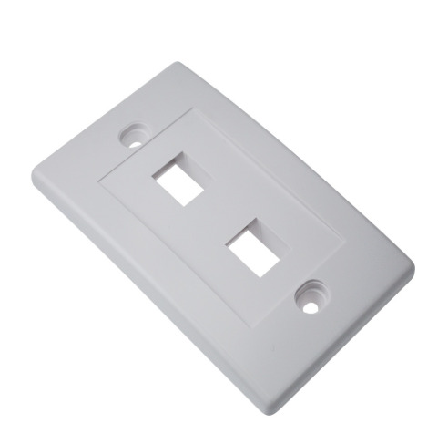 LT USA PLACA EJECUTIVA VERTICAL DE 2 PUERTOS (FACEPLATE), BLANCO.70X114MM.