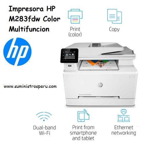 Impresora Multifuncional HP Color LaserJet Pro M283fdw