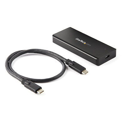 StarTech.com Caja USB 3.1 Gen 2 (10Gbps) para Unidades SSD NVMe M.2 - Resistente al Agua IP67 - Compatible con Thunderbolt 3 (M2E1BRU31C)