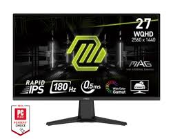 MONITOR MSI MAG-275QF 27"/ RAPID IPS/ QHD/ 180HZ/ 0.5MS HDMI