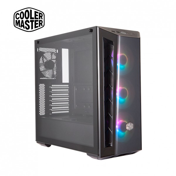 CASE COOLER MASTER MASTERBOX MB520 ARGB BLACK C/VENTANA TRANSP. ACERO