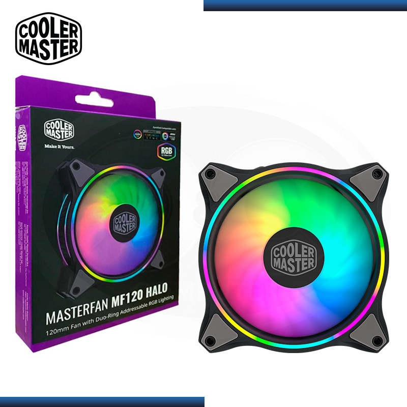 COOLER CASE 120MM COOLER MASTER MF120 HALO ARGB BK