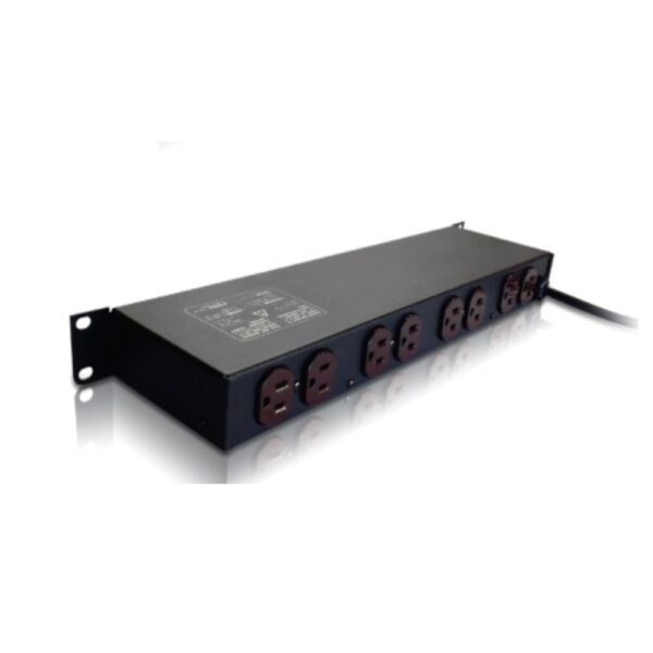 PDU power rack de 10 tomas 19in con cable 3x14AWG Rackeable QUEST