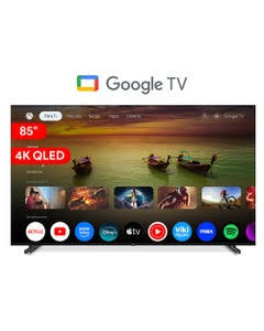Televisor Miray MK55-E2000GBT de 55", tecnología LED, resolución 4K UHD (3840 × 2160), sistema Google TV, conectividad Wi-Fi/Bluetooth, puertos HDMI y USB, ideal para entretenimiento y reproducción de contenido multimedia.