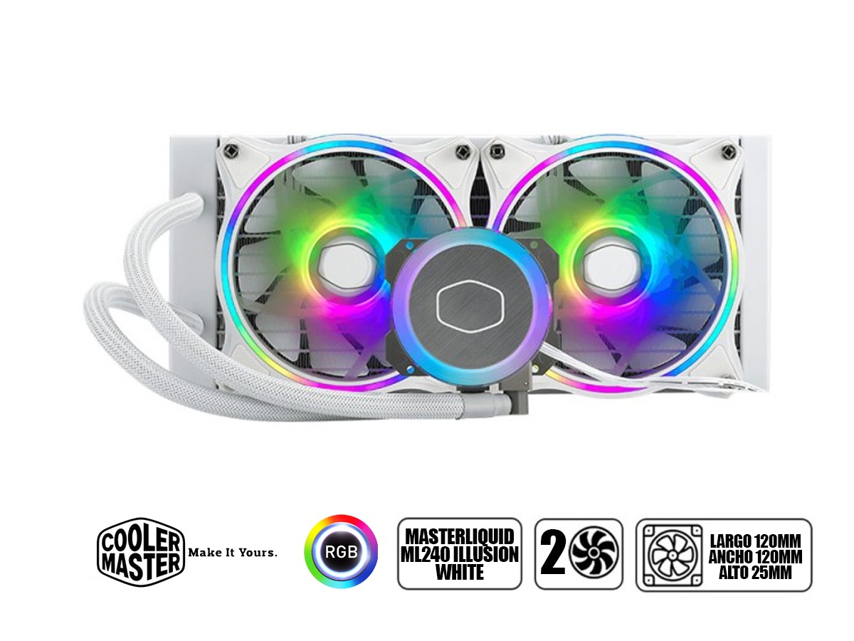 LIQUID COOLING COOLER MASTER ML240 ILLUSION WHITE EDITION MLX-D24M-A18PW-R1     