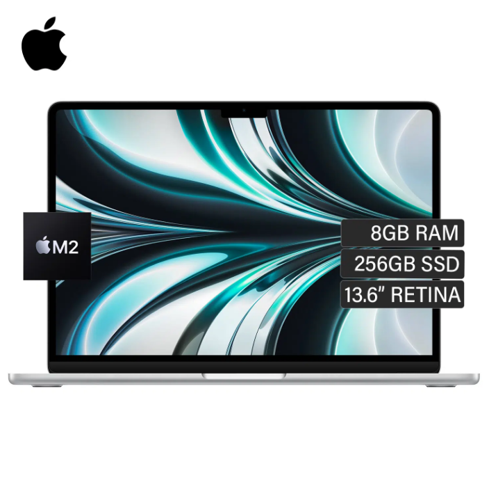 MacBook Air A2681 Chip M2 RAM 8GB Disco 256GB SSD 13.6″ Retina Silver