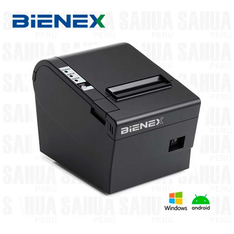 IMPRESORA TERMICA DE RECIBOS BIENEX MOD-E802B – BLUETOOTH – USB – 260MM/S – 80MM
