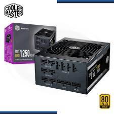 FUENTE DE PODER COOLER MASTER 1250W ATX, GOLD 80 PLUS, MWE V2 MODULAR, COLOR NEGRO (MPE-C501-AFCAG-3U2)