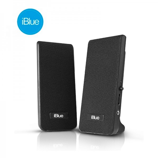 PARLANTE IBLUE 2.0 MULTIMEDIA BLACK 3.5MM/USB POWER (PN MS-232-BK)